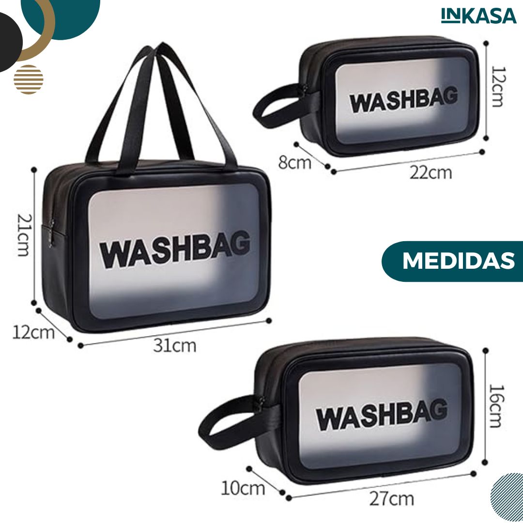 Set x 3 cosmetiqueras Washbag