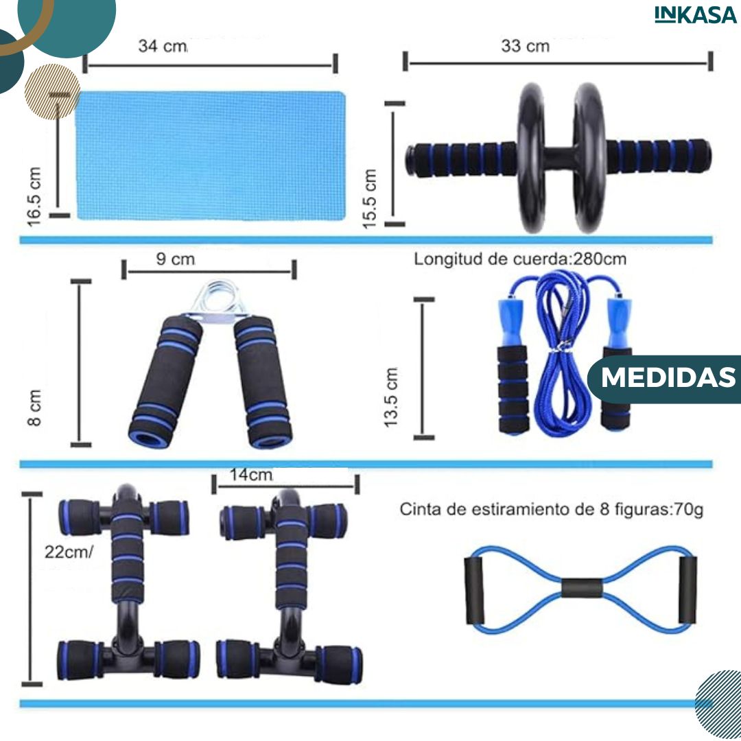 Kit fitness gimnasio en casa