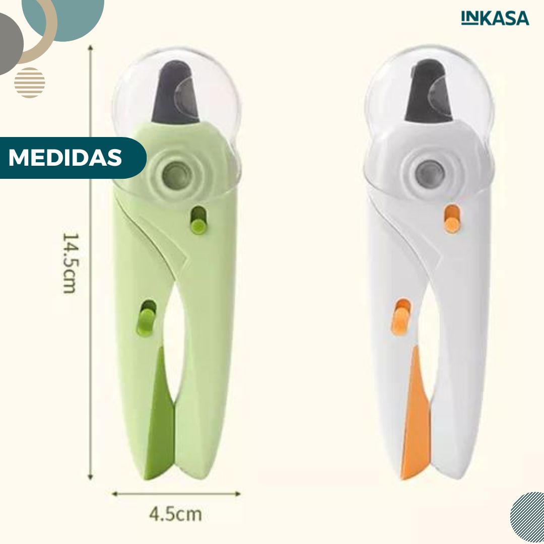 Corta uñas para mascotas con luz led x 2 unds