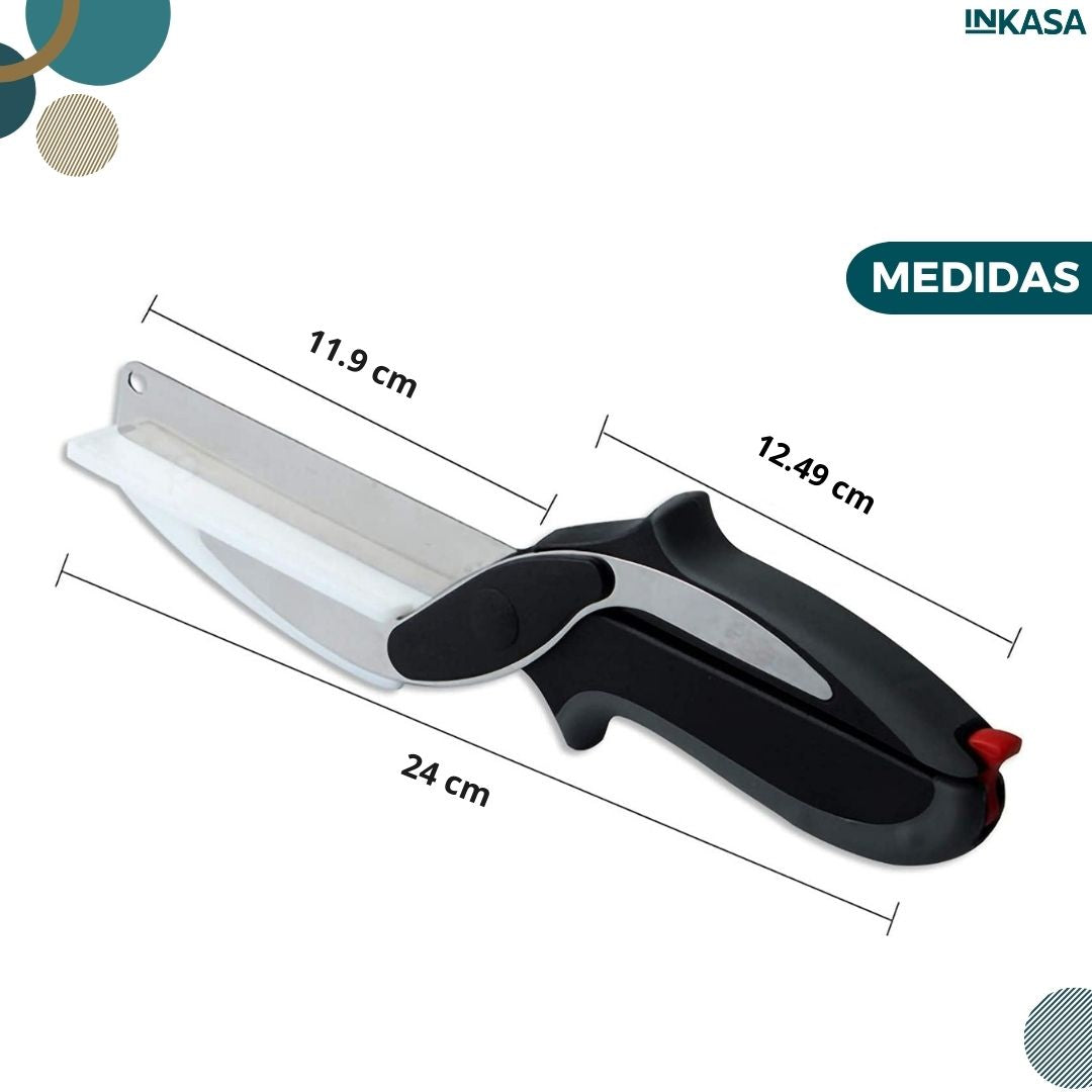 Cortador 2 en 1 cuchillo y tijera