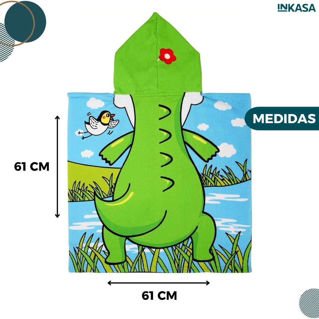 Toalla de microfibra con capucha para niños