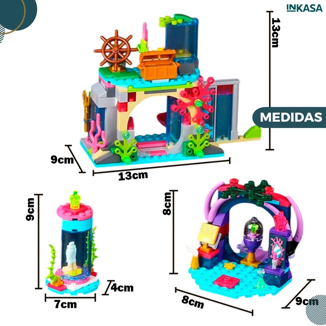 Kit princesa Ariel 222 piezas
