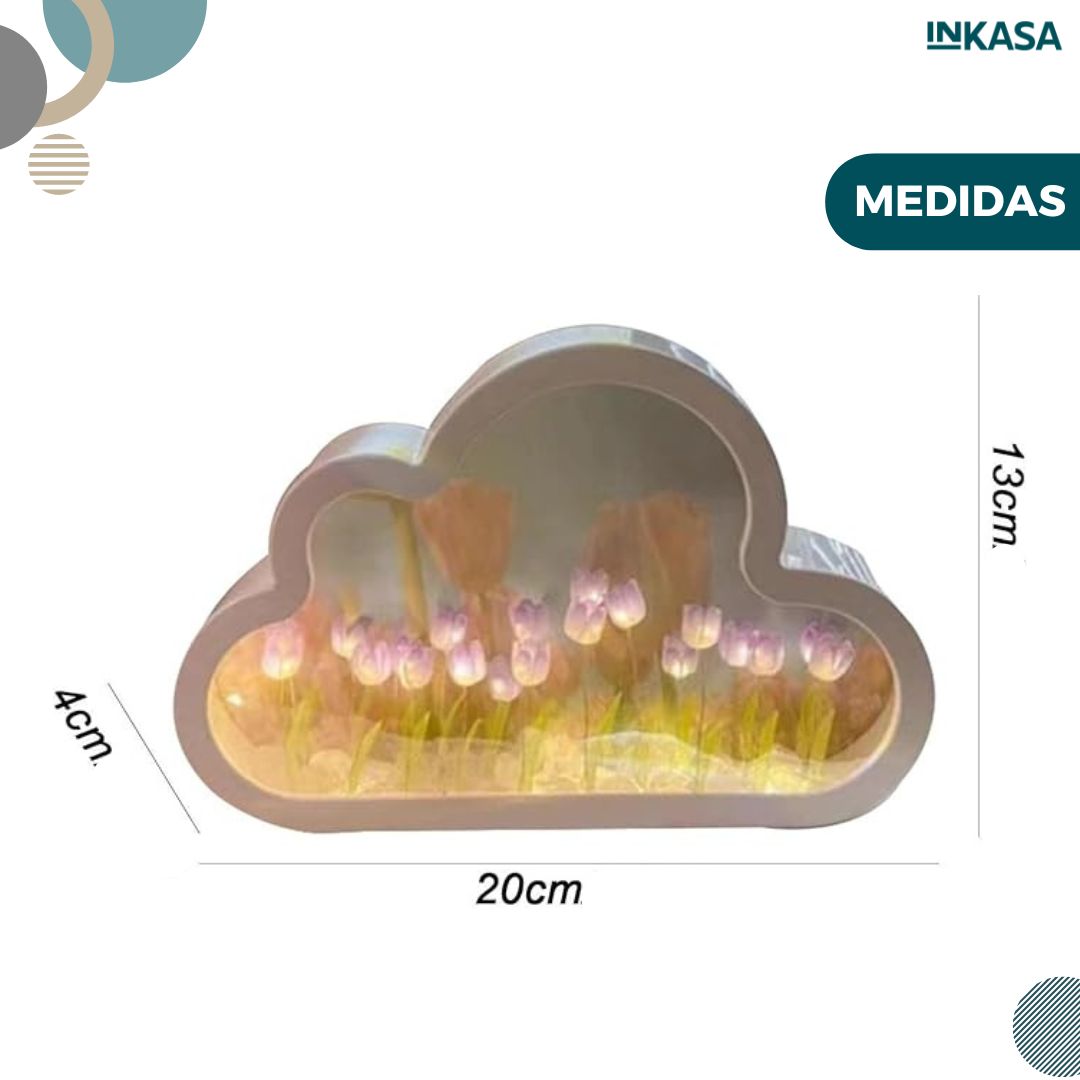 Lámpara nube espejo de Tulipán
