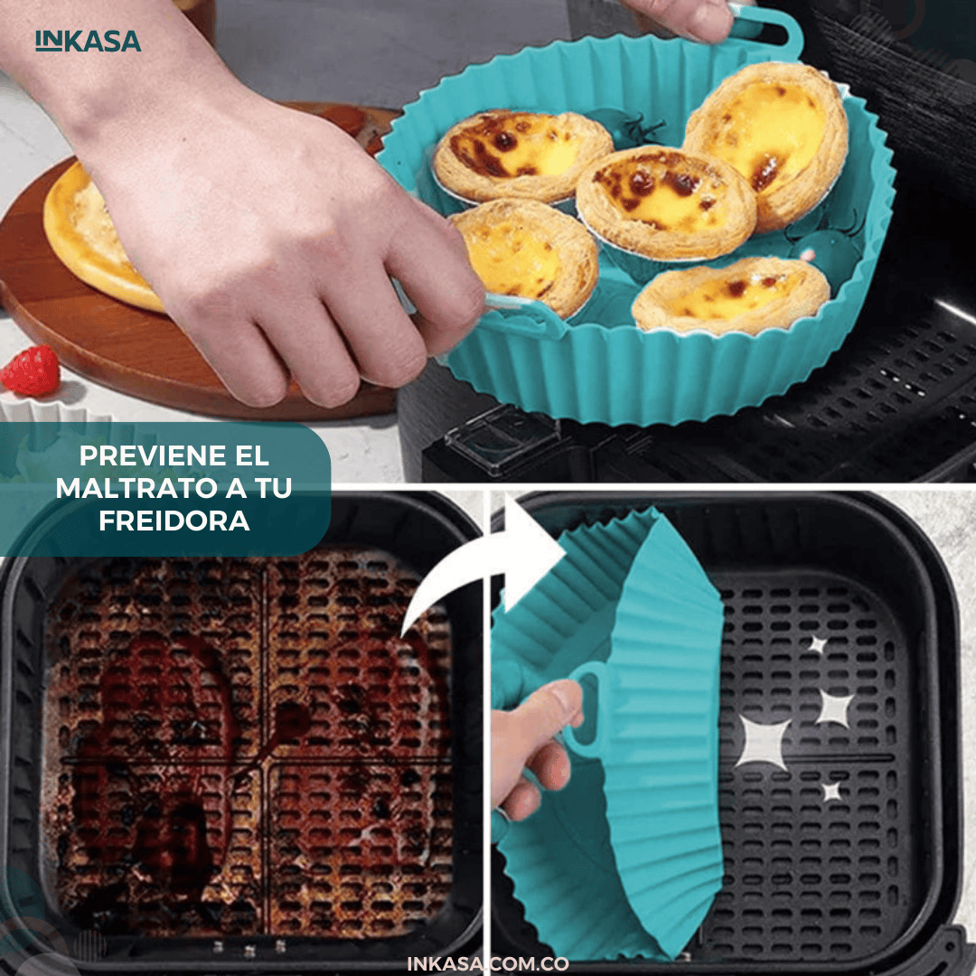Canastillas En Silicona Para Air Fryer X6 unidades