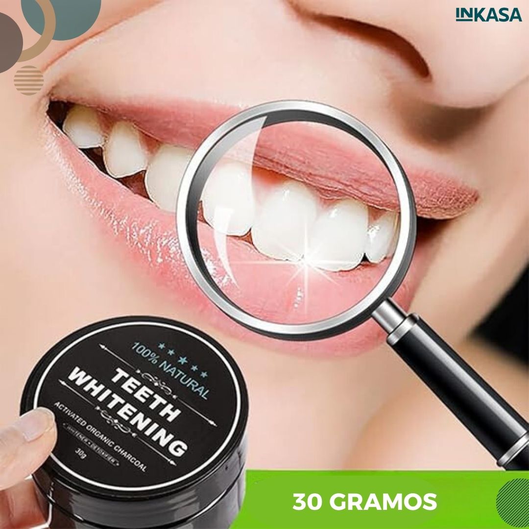 Carbón activado blanqueador de dientes x 2 unds