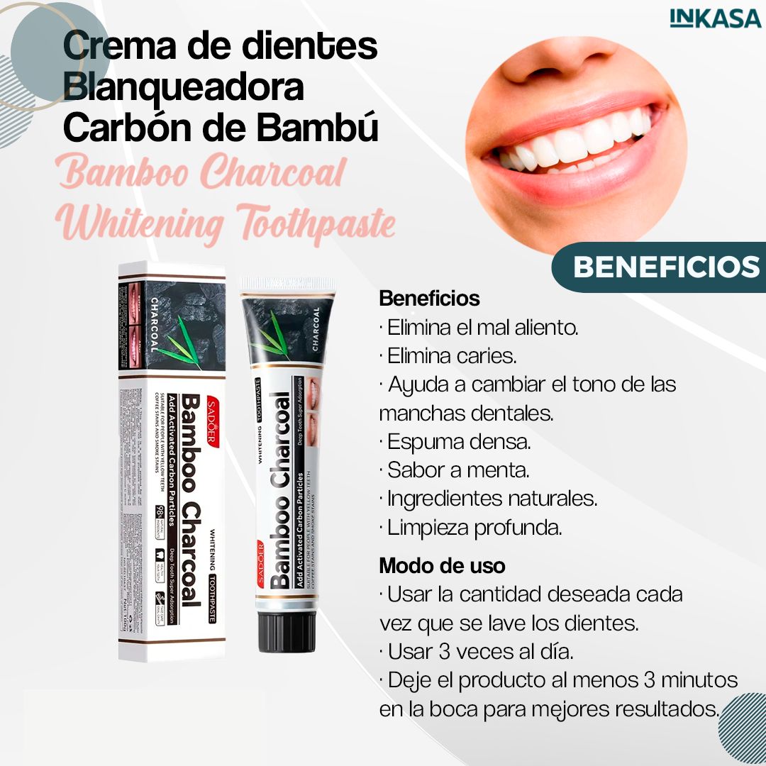 Crema dental de bambú x 2 unds