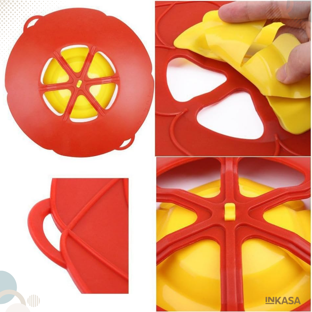 Tapa de Silicona Anti Derrames Color Rojo