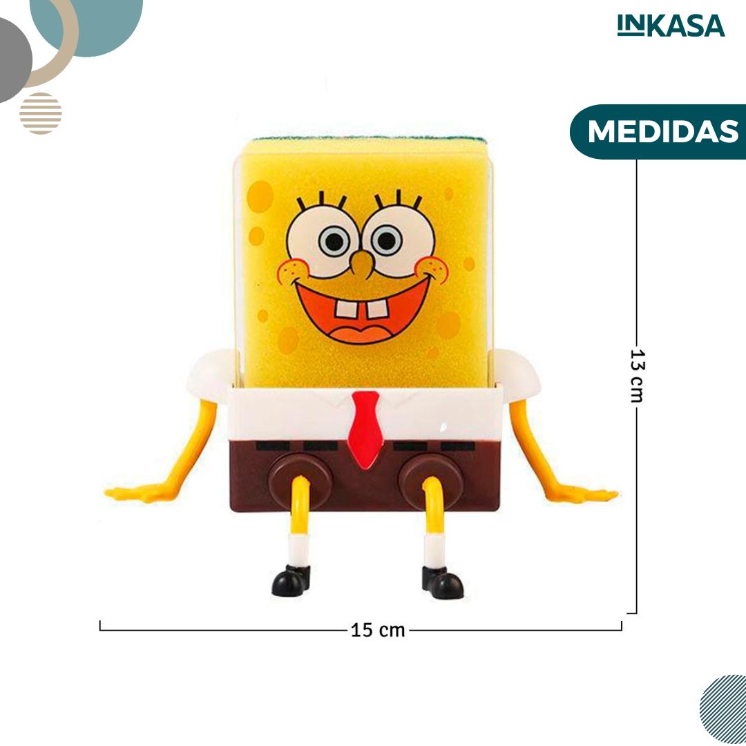 Soporte para esponjas motivo Bob Esponja 2 unds
