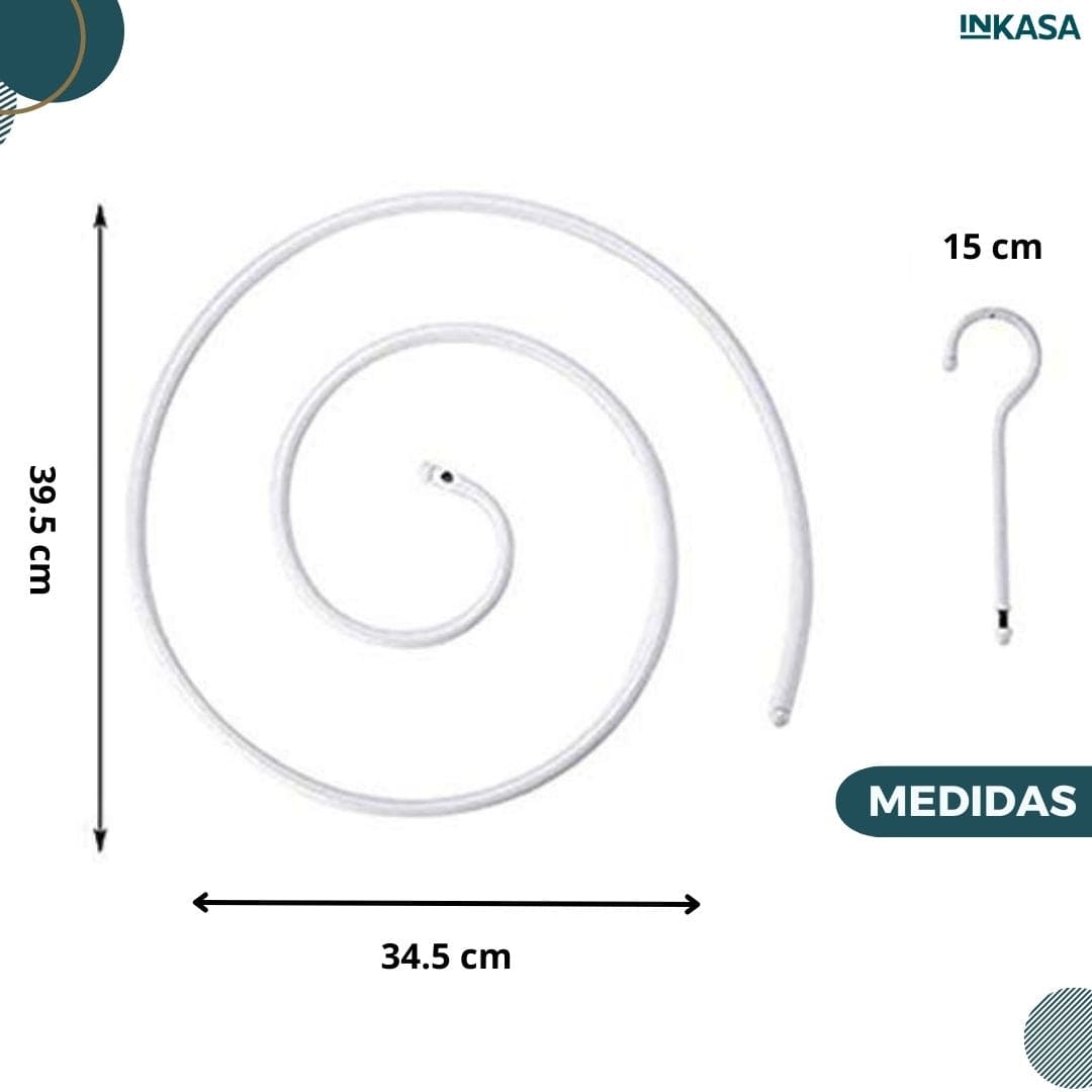 Tendedero en espiral multifuncional
