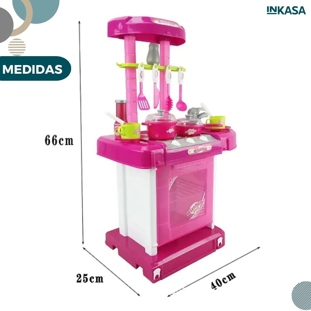 Set de cocina infantil maleta
