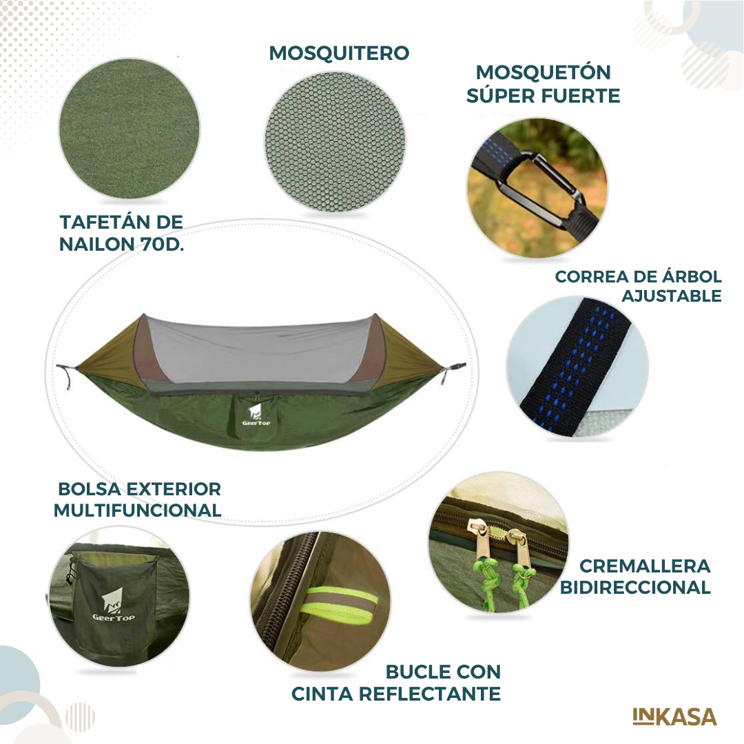 Hamaca De Camping con Mosquitera