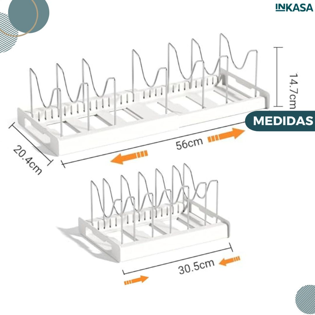 Organizador de tapas y ollas