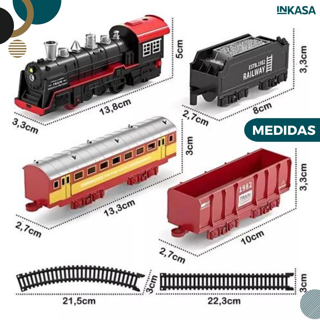 Tren para decoración navideña