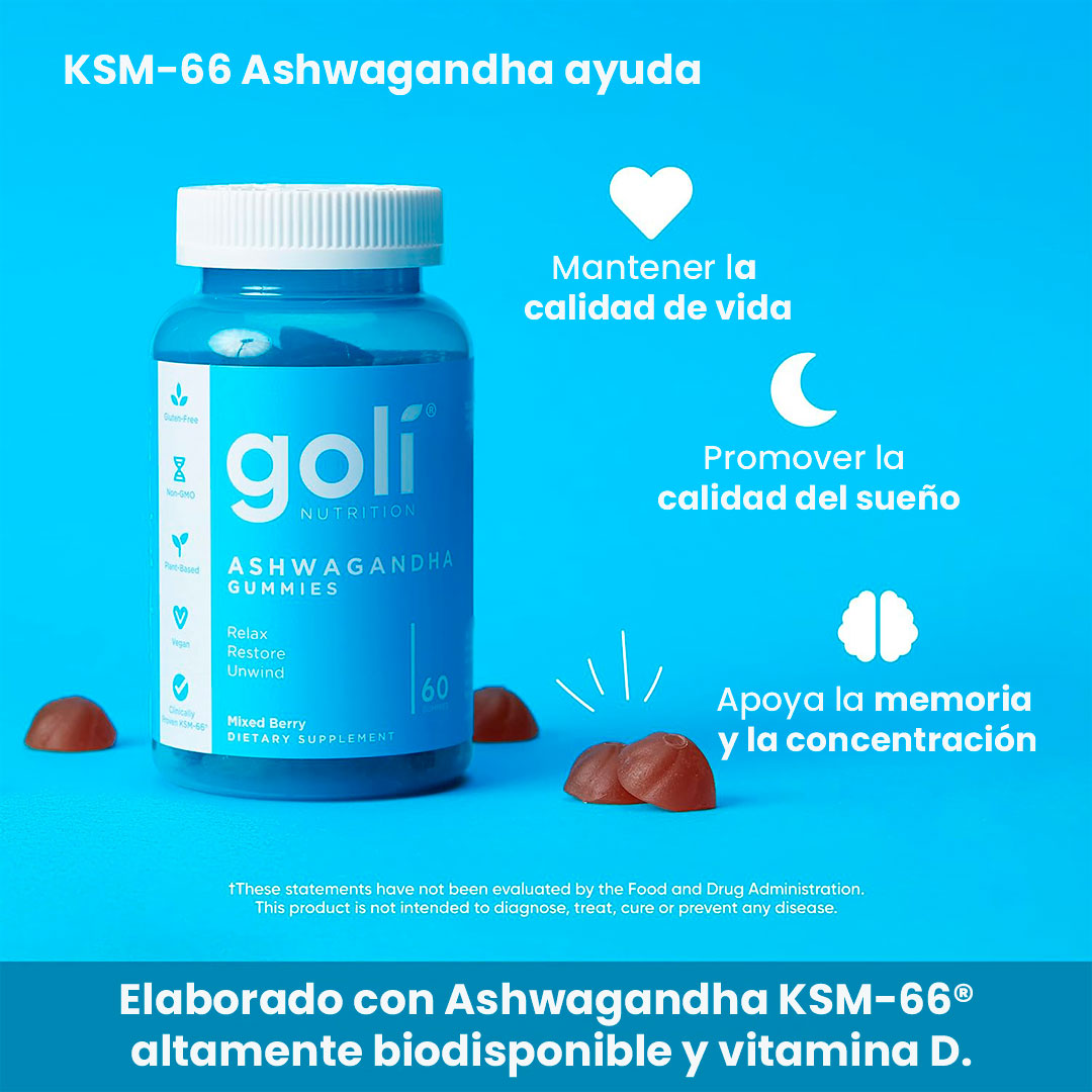 Gomas con Ashwagandha: Recupera tu energía vital día a día💯🌱