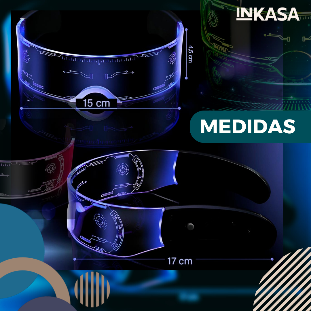 Gafas Luminosas Futuristas Led Halloween
