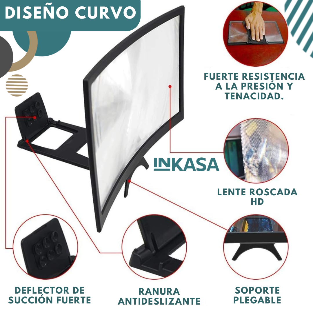 Amplificador De Pantalla Curvo 12
