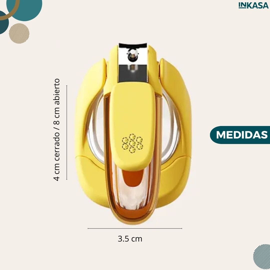 Corta uñas con luz y lupa integrada