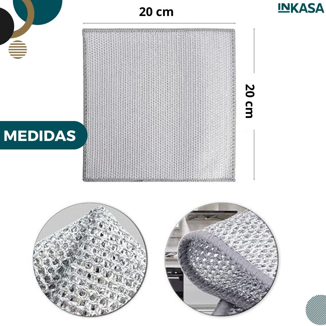 Set x 5 paños mágicos de alambre para limpieza