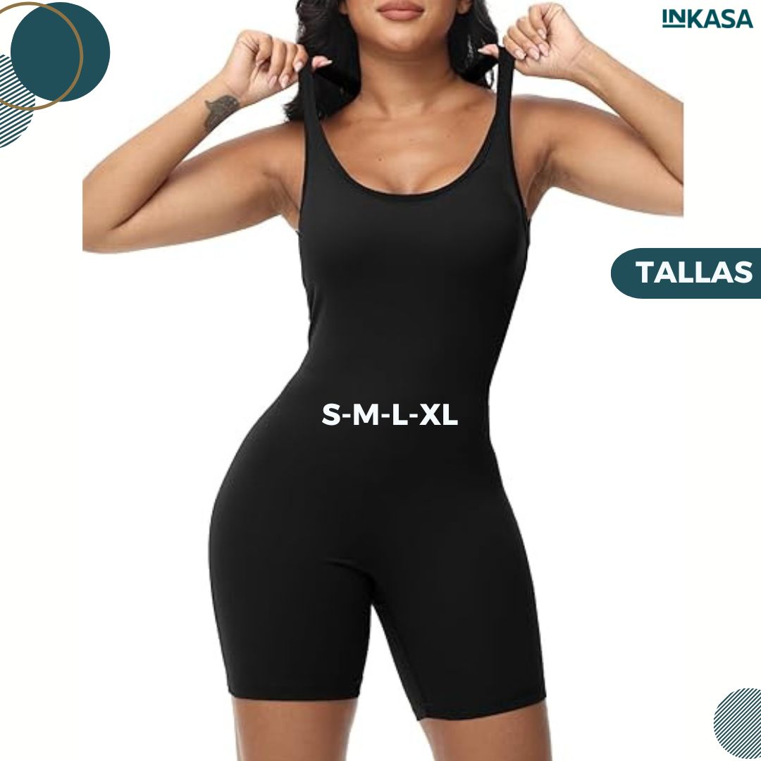 Enterizo corto manga siza push up