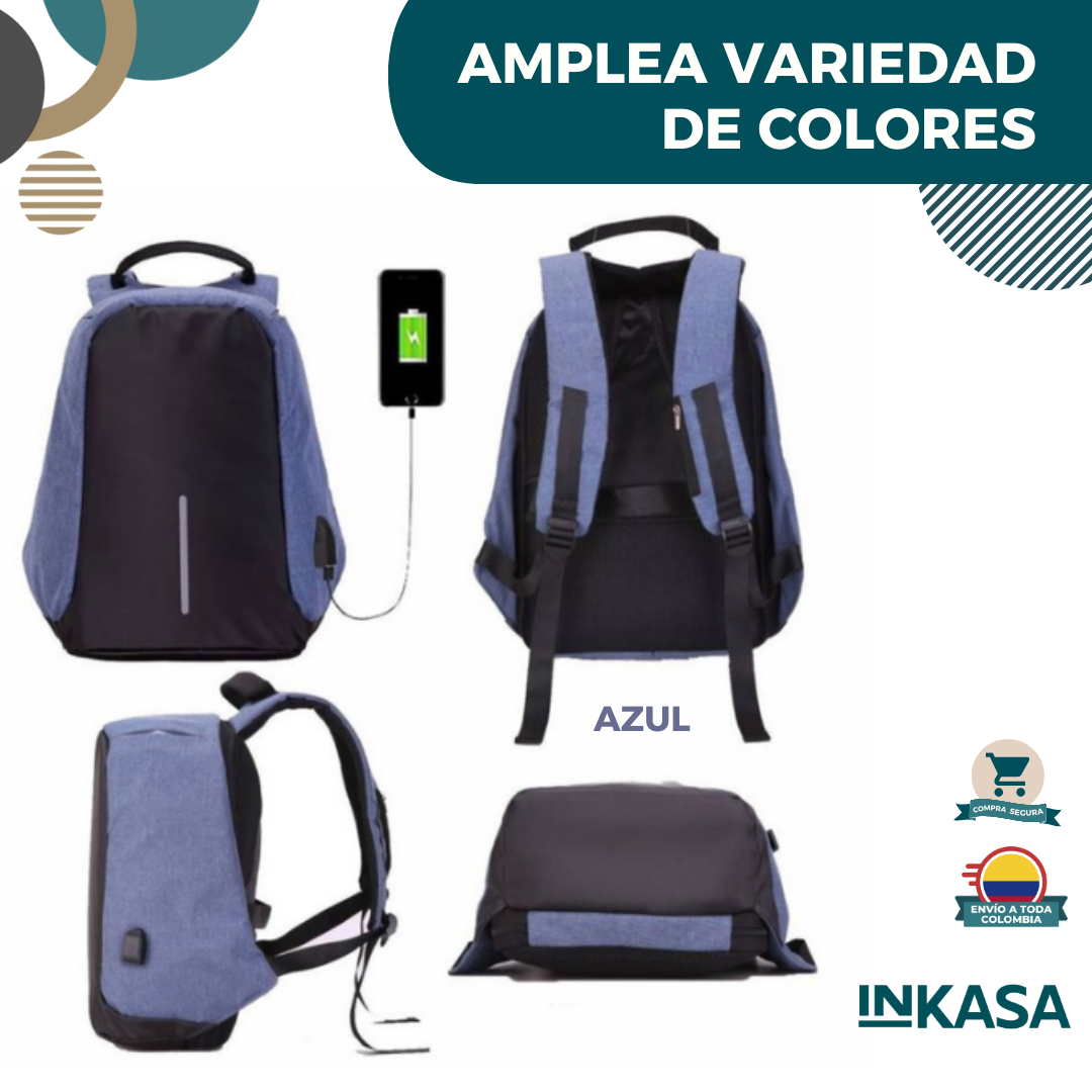 Maleta Antirrobo Con Cable Usb