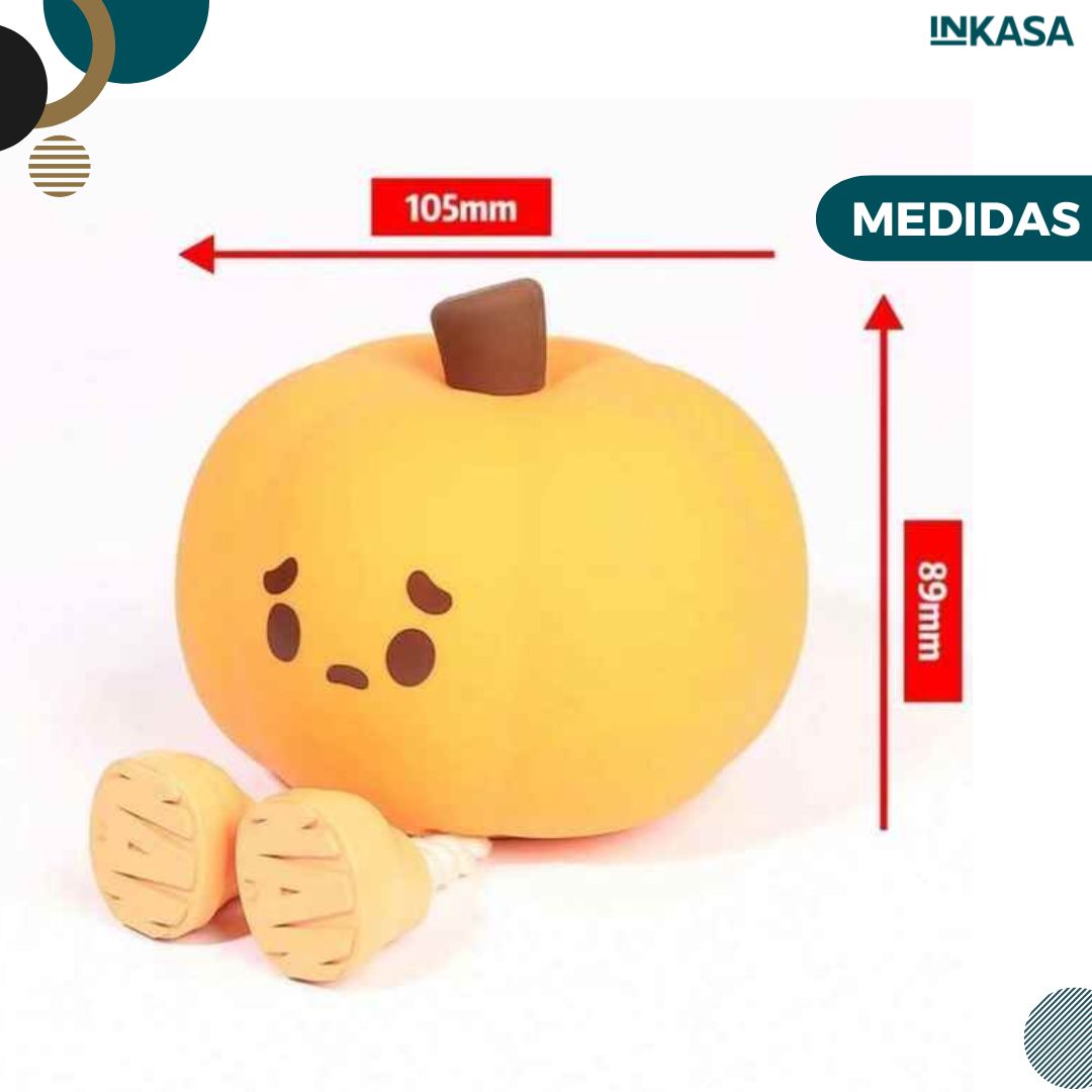 Luz nocturna en forma de calabaza