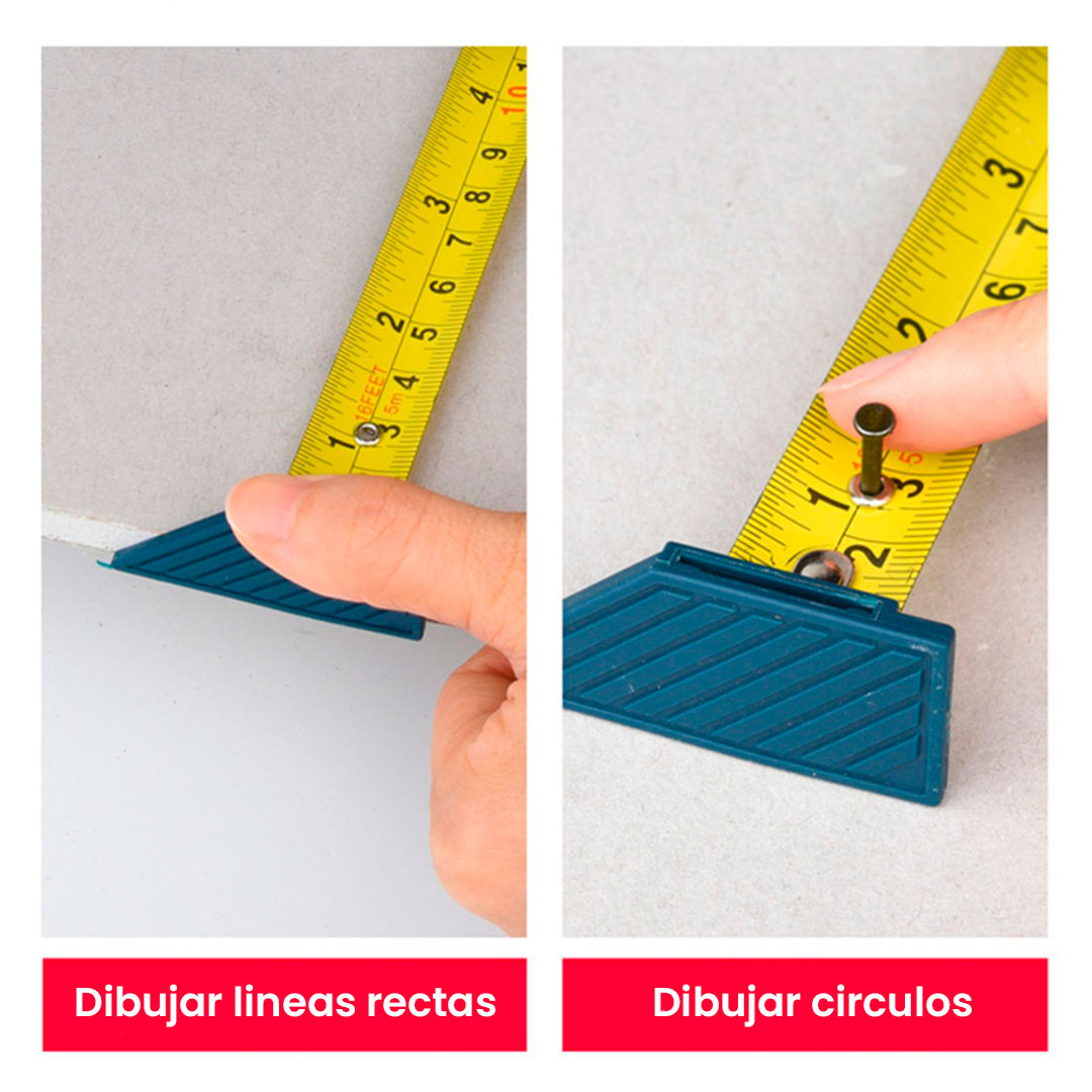 🧰Cortador panel yeso con cinta métrica: Trabajo limpio y sencillo con la herramienta 2 en 1