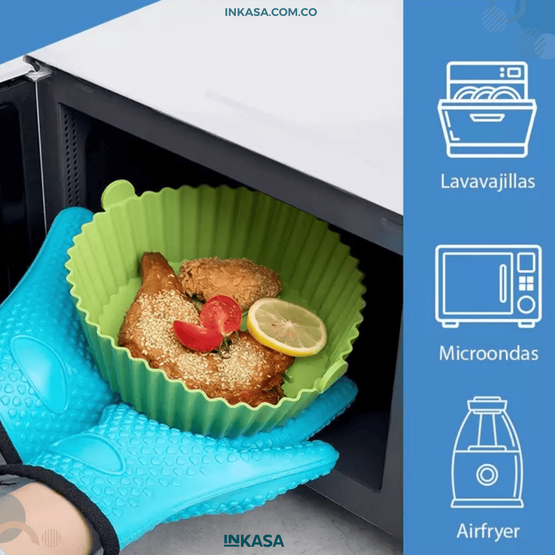 Canastillas En Silicona Para Air Fryer X6 unidades