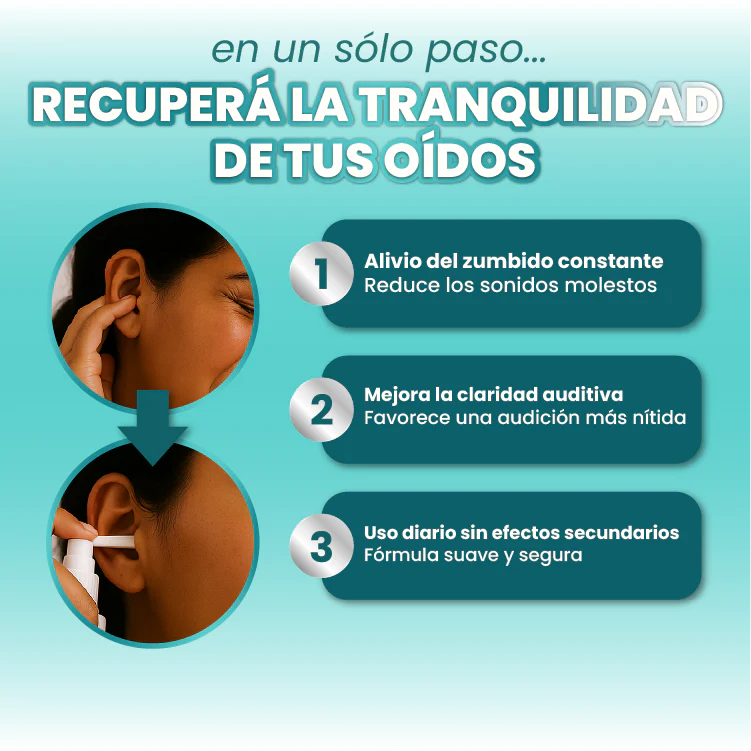 TINNIDROP® Solución auditiva anti-tinitus, sordera, pitidos e infecciones👂🏻