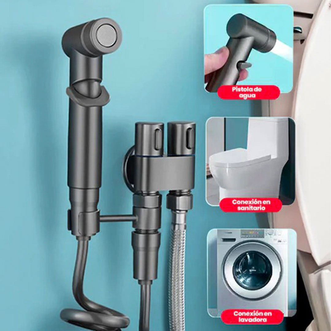 KIT Rociador de mano en acero inoxidable🚿💧
