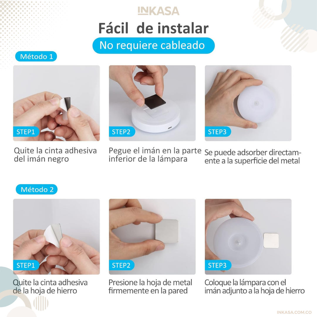 Luz Led Inalámbrica Con Sensor