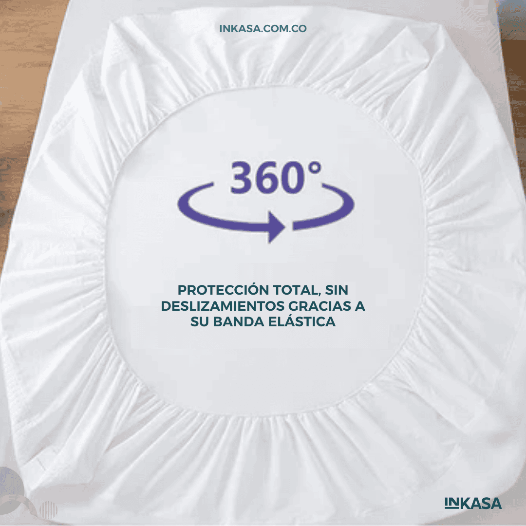 Protector Para Colchón Antifluido Blanco