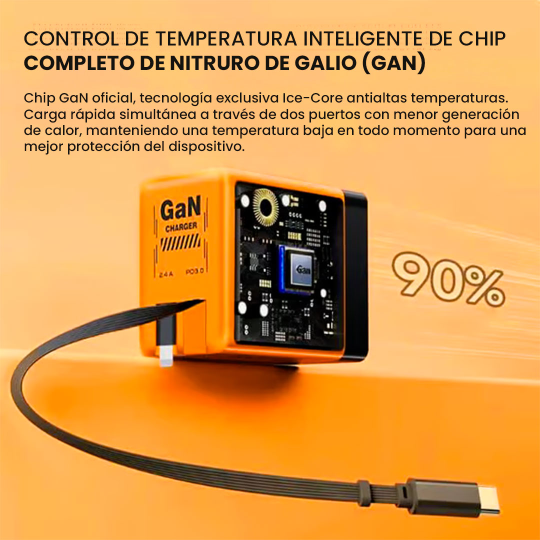 ⚡ Cargador Rápido GaN de 20 W – Ultra Potencia, Ultra Portátil, Ultra Inteligente