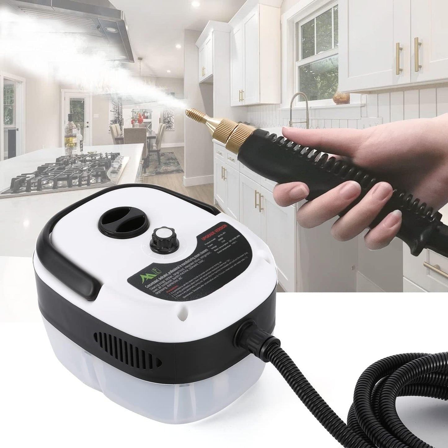 🔥Limpiador a Vapor Portátil 2500W – Limpieza extrema sin químicos♨️💨