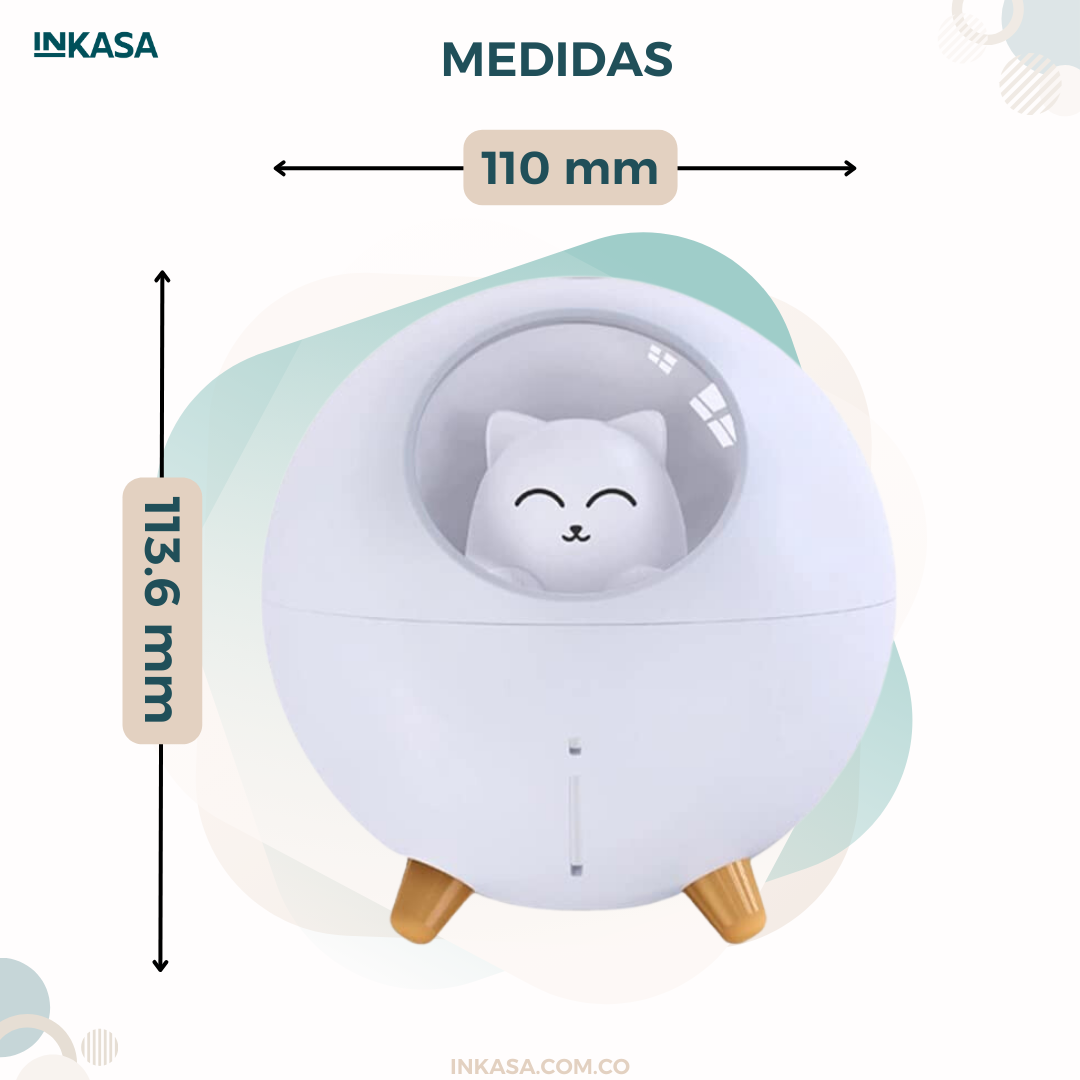 Humidificador bola de gato aromaterapia