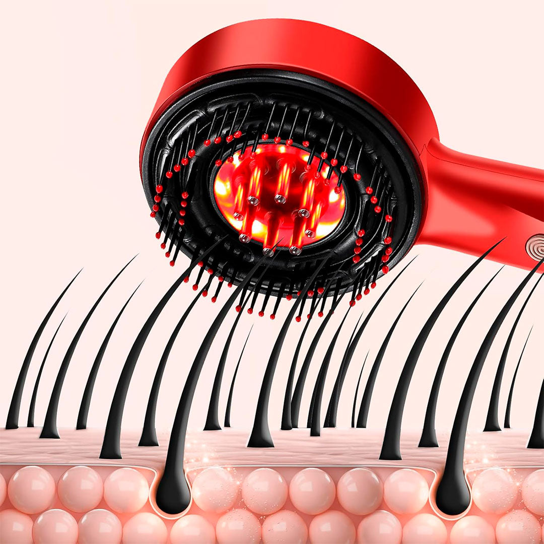 🥰✔️Cepillo Infrarojo Anti-caida capilar: Cuida tu cabello, hazlo crecer como nunca