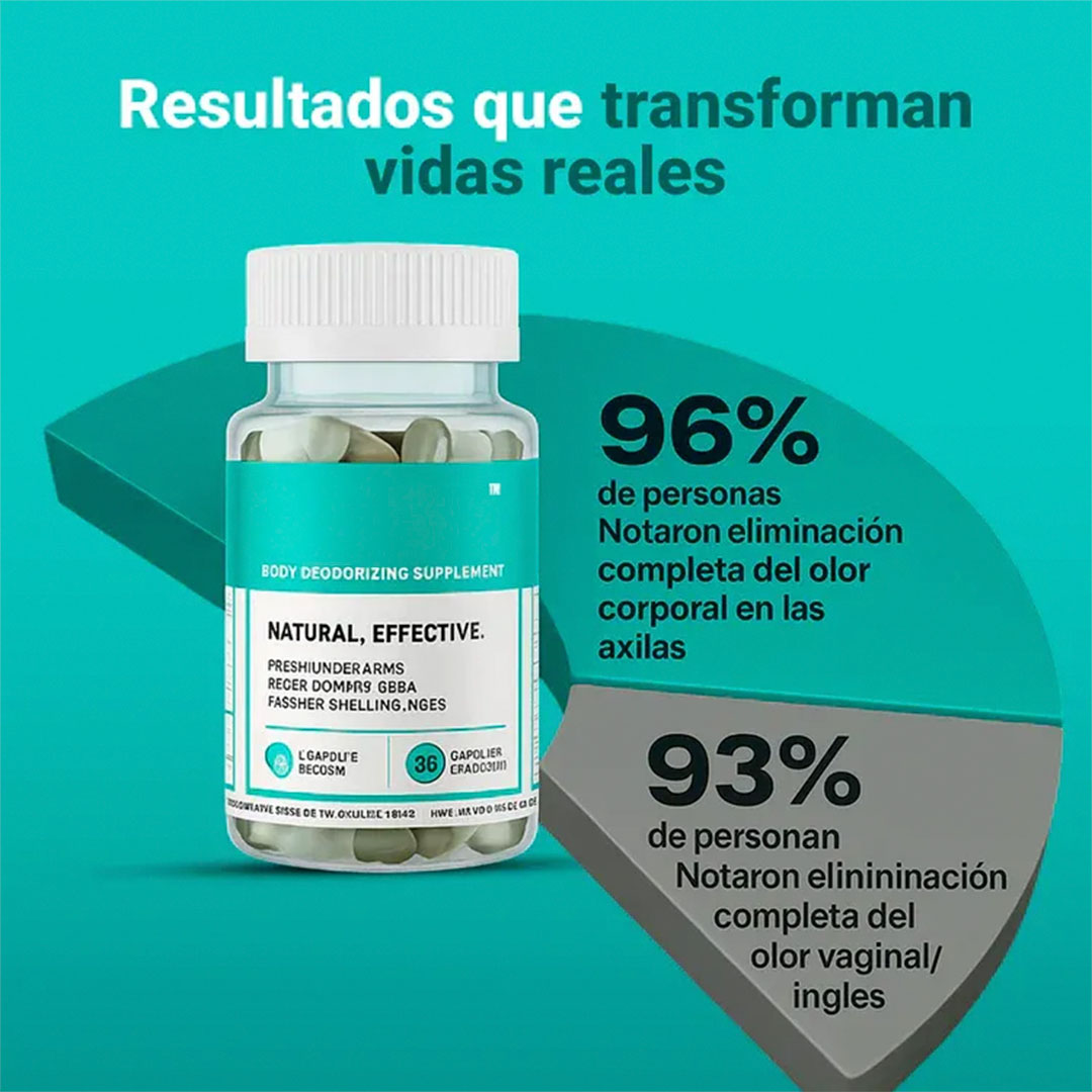 🌬️DEOS Detox+ – Cápsulas Naturales para Control del Olor Corporal desde Adentro🍃