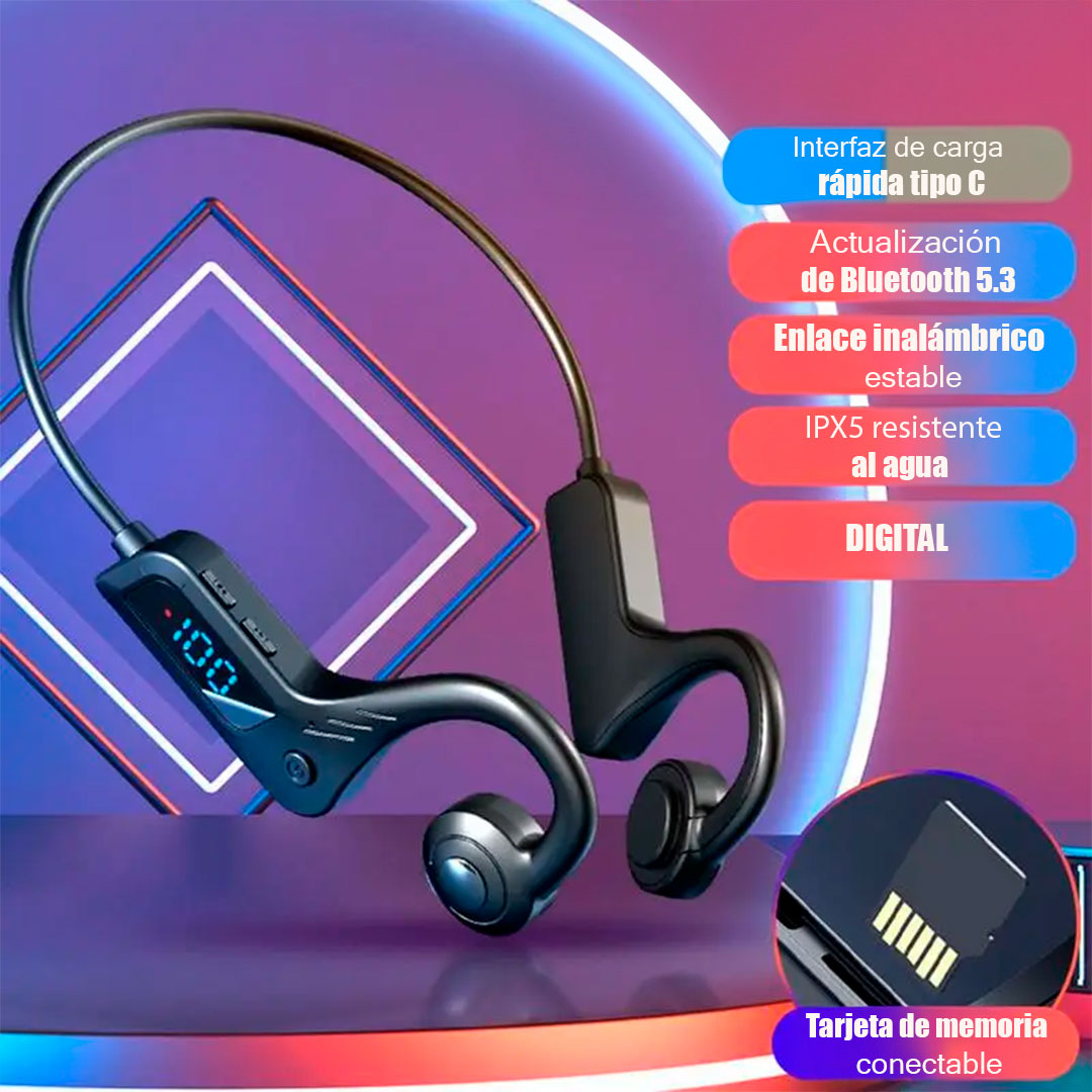 🦻🤩AUDIFONOS DE CONDUCCIÓN OSEA: Sin cables, sin molestias y sin perder el contacto con el entorno.