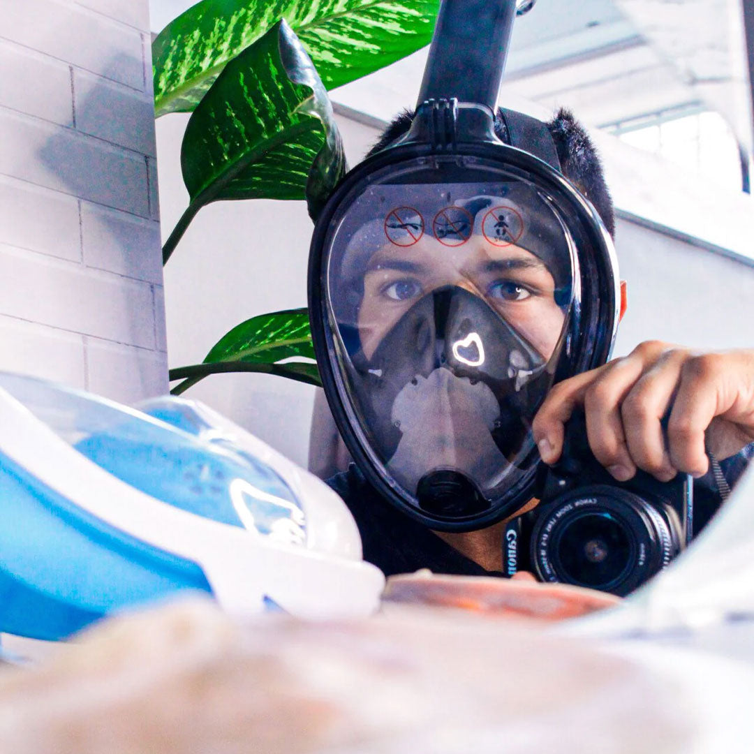 Careta Snorkel® – Máscara de Snorkel 180° con Respiración Total y Antivaho🌊