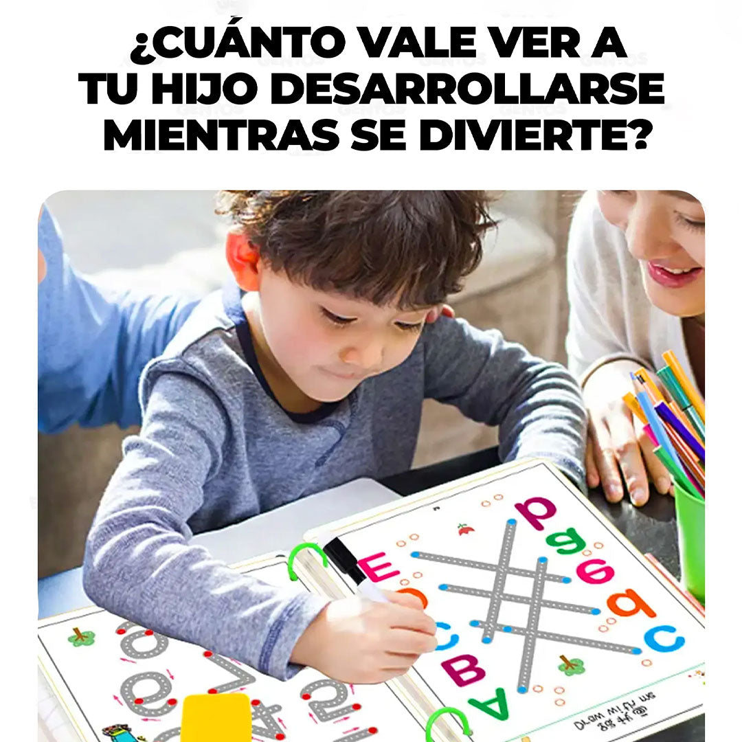 Libro de Actividades Reutilizable – Jugar, borrar y volver a crear sin parar📚📒