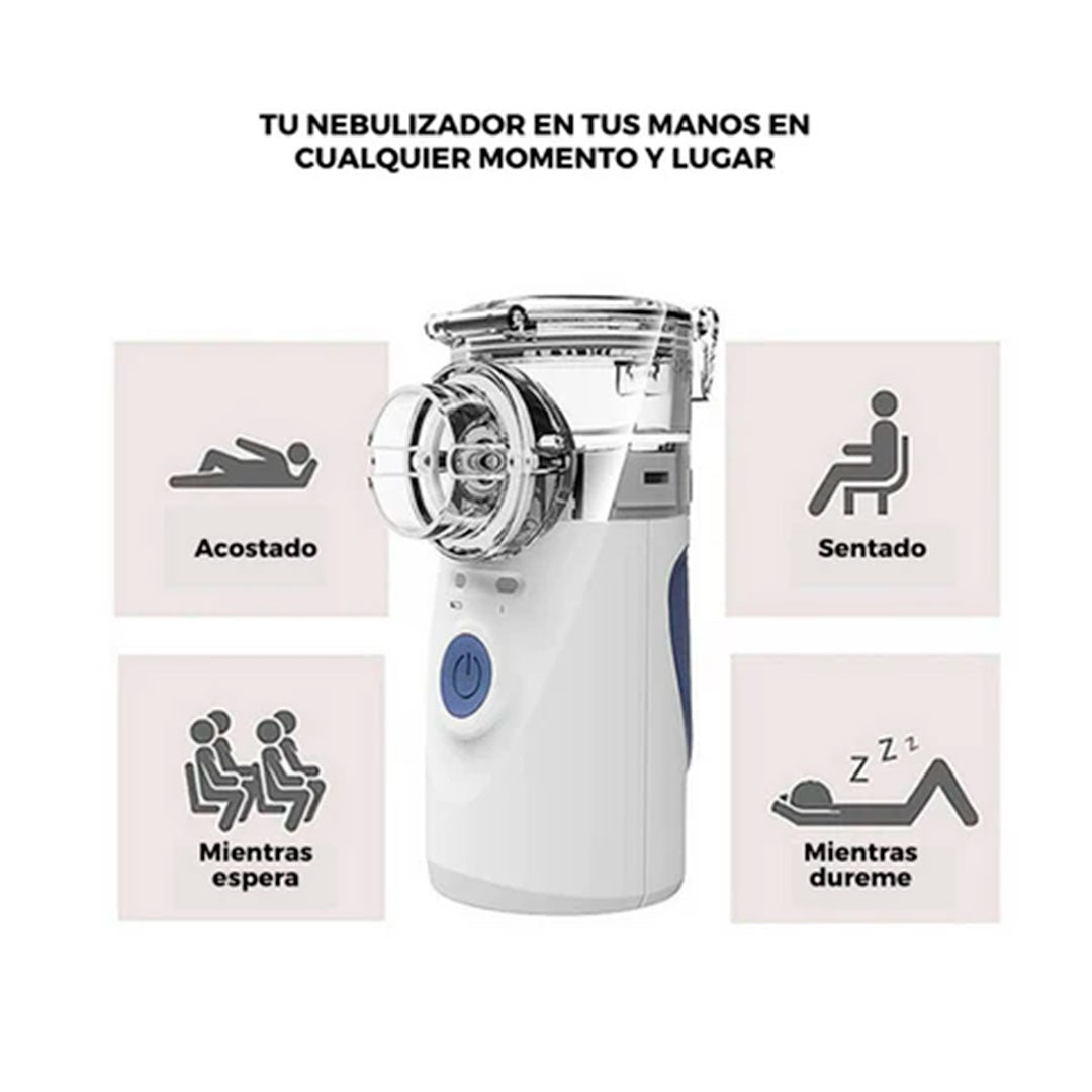 〰️Nebulizador - Tecnología portátil para respirar sin interrupciones.