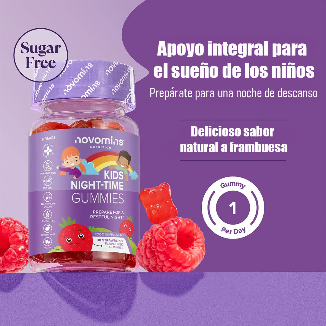 Gomitas nocturnas para niños x60: Rutina para la hora de dormir👨👩👧👦👶