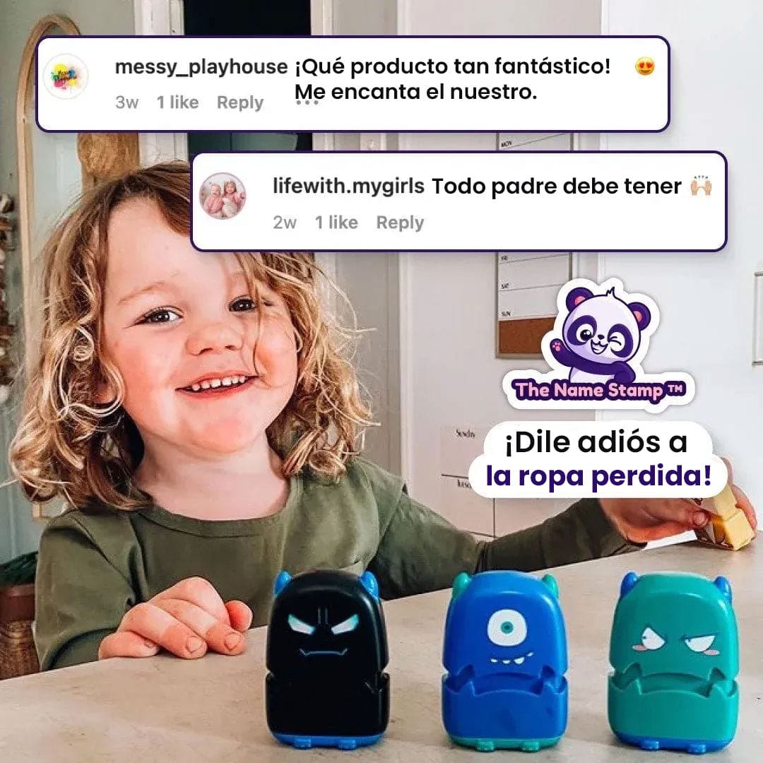 Sello Personalizado🐼✨ Todo marcado, nada perdido. Personaliza útiles, ropa y más con su animalito favorito.