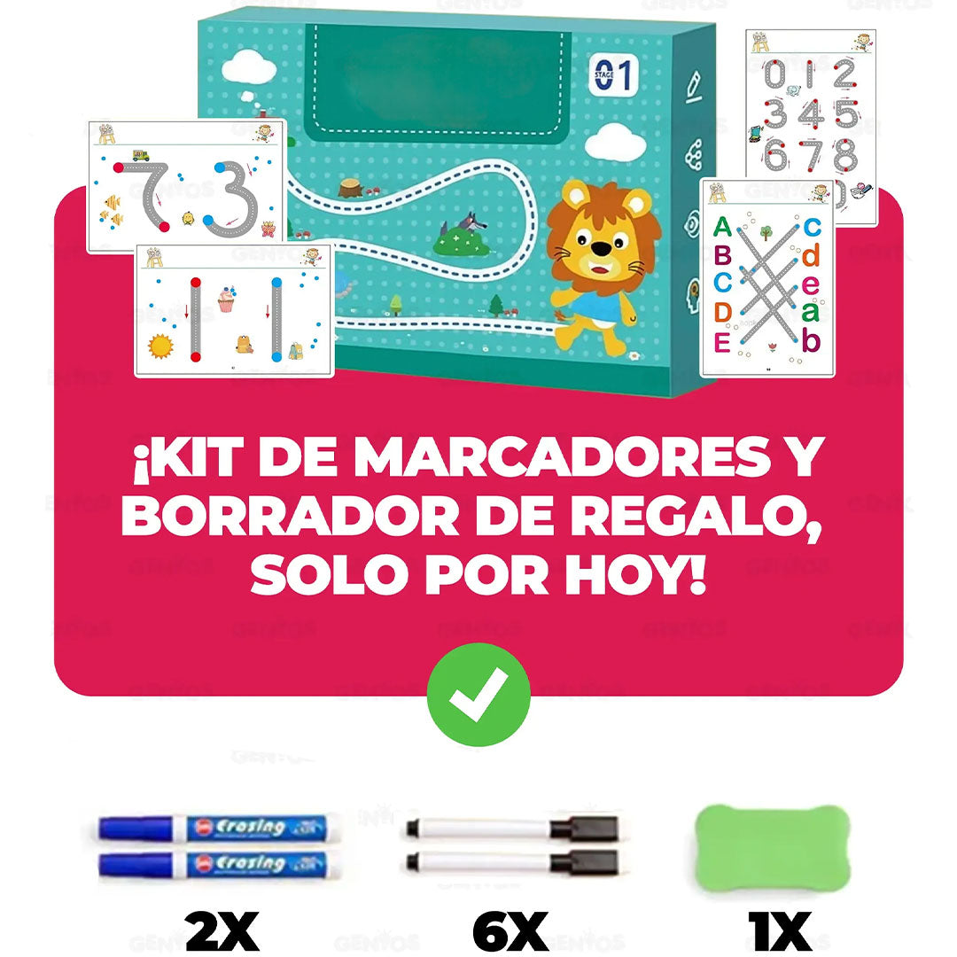 Libro de Actividades Reutilizable – Jugar, borrar y volver a crear sin parar📚📒