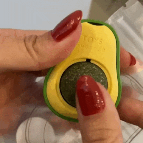 Juguete de Aguacate con Catnip Para Gatos x3 unidades