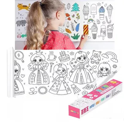 Rollos de papel adhesivo para colorear x 3 unds de 3 mts