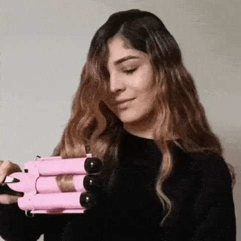 Pinza rizadora para cabello 3 tubos