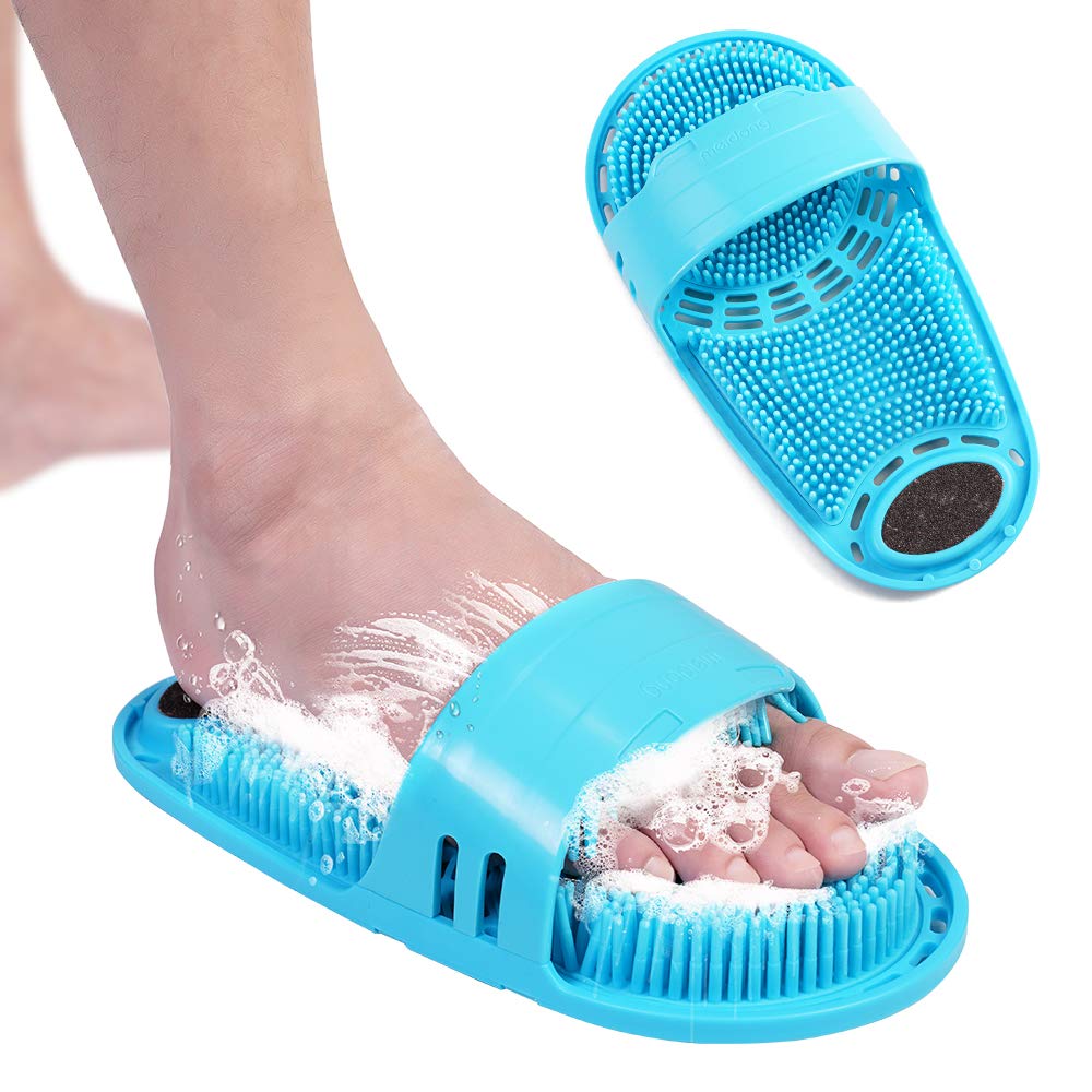 Limpiador de pies para ducha en silicona