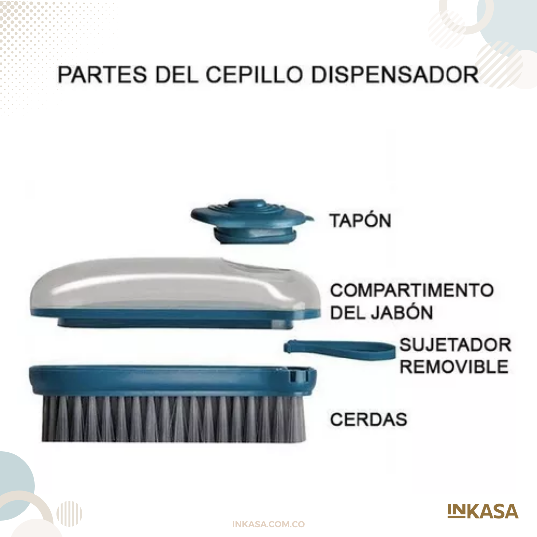 Cepillo Dispensador de Jabón (Paga 1 Lleva 2)