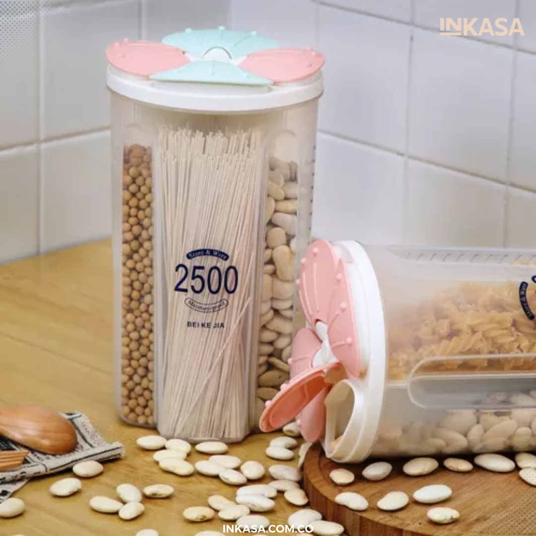 Dispensador De Cereales 4 Divisiones