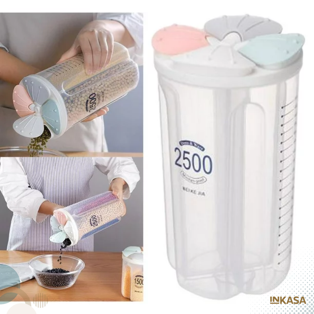 Dispensador De Cereales 4 Divisiones